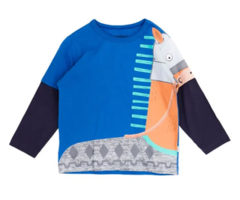 Camiseta Infantil Masculina Cavalinho - Marca Alphabeto - Frente
