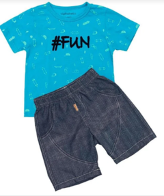 Conjunto Infantil Masculino Fun - Marca Alphabeto - Conjunto Frente