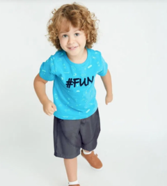 Conjunto Infantil Masculino Fun - Marca Alphabeto - Menino Vestido