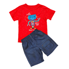 Conjunto Infantil Masculino Robô - Marca Alphabeto - Frente