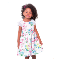 Vestido Infantil Feminino Primavera Glam - Marca Alphabeto - Frente