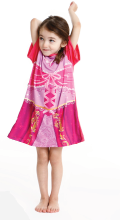 Camisola Infantil Feminina Princesa Rapunzel - Marca Ceci - Frente - Braços Levantados