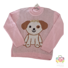 Casaco Tricot Infantil Feminino Dog