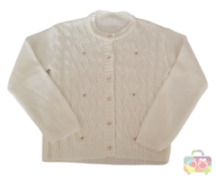 Casaco Tricot Infantil Feminino Cardigã Delicate