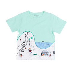 Camiseta Infantil Masculina Ski - Marca Alphabeto - Frente