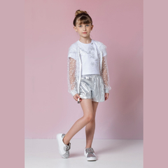 Jaqueta Infantil Feminina Tule Estrela - Marca Luluzinha - Pose