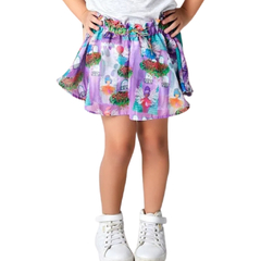 Short Saia Infantil Feminino Fada - Marca Alphabeto - Pose Frente