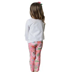 Conjunto Infantil Feminino Princesa das Flores - Marca Alphabeto - Rosto Lateral