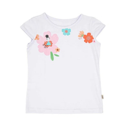 Blusa Infantil Feminina Princesinha das Flores - Marca Alphabeto - Frente 