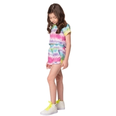 Conjunto Infantil Feminino Tie Dye Multicolor - Marca Mylu - Lateral