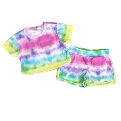 Conjunto Infantil Feminino Tie Dye Multicolor - Marca Mylu - Peças Separadas