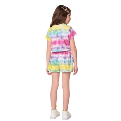 Conjunto Infantil Feminino Tie Dye Multicolor - Marca Mylu - Costas