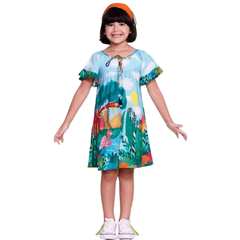 Vestido Infantil Feminino Jardim do Mar - Marca Precoce - Pose