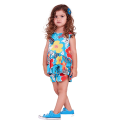 Conjunto Infantil Feminino Mini Dança das Flores - Marca Precoce - Pose