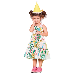 Vestido Infantil Feminino Flor do Campo - Marca Precoce - Pose