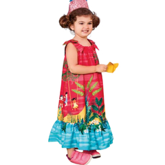 Vestido Infantil Feminino Mini Gangorra - Marca Precoce - Pose Lateral