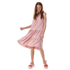 Vestido Juvenil Laise - Marca MLLICCE - Saia Solta