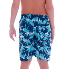 Bermuda Infantil Masculina Blue Coconut Tree Cecí na internet