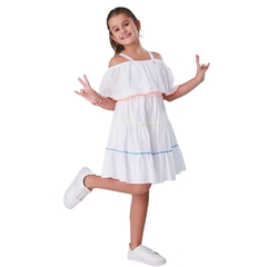 Vestido Infantil Feminino Biarritz - Marca Precoce - Pose