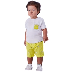 Conjunto Infantil Masculino Limãozinho Siciliano - Marca Precoce - Pose