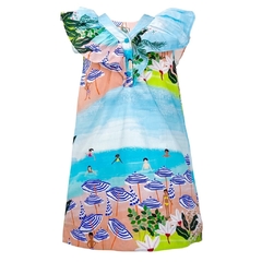 Vestido Infantil Feminino Praia - Marca Precoce - Costas