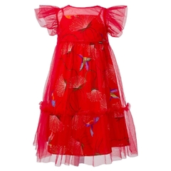 Vestido Infantil Feminino Dente de Leão - Marca Precoce - Frente