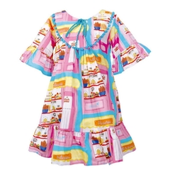 Vestido Infantil Feminino Padaria - Marca Precoce - Frente