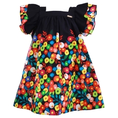 Vestido Infantil Feminino Flores do Bosque Precoce