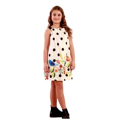 Vestido Infantil Feminino de Alças Canto dos Pássaros Precoce - comprar online
