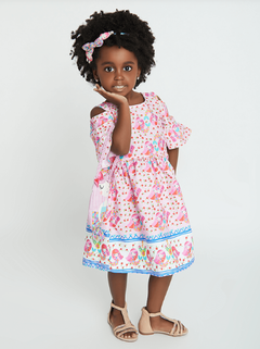 Vestido Infantil Feminino Sereia - Marca Alphabeto - Pose