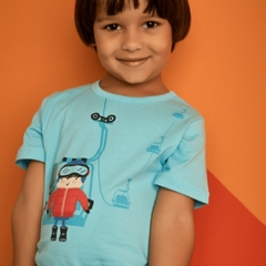 Camiseta Infantil Masculina no Gelo - Marca Alphabeto - Menino Vestido 