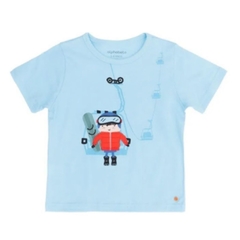 Camiseta Infantil Masculina no Gelo - Marca Alphabeto - Frente