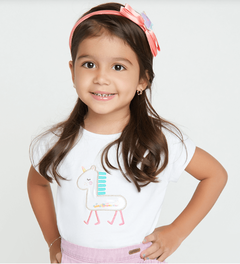 Camiseta Infantil Feminina Unicórnio Sparkle - Marca Alphabeto