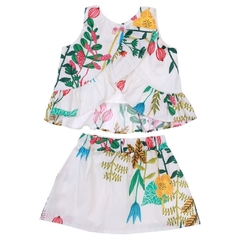 Conjunto Infantil Feminino Flores do Campo - Marca Precoce - Costas