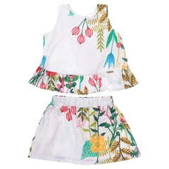 Conjunto Infantil Feminino Flores do Campo - Marca Precoce - Frente