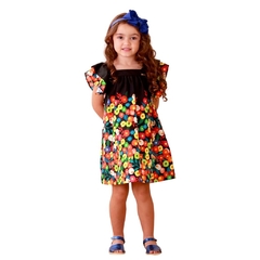 Vestido Infantil Feminino Flores do Bosque Precoce - comprar online