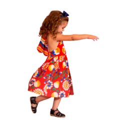 Vestido Infantil Feminino Frente Unica - Malinha Divertida | Moda Infantil - Roupas para meninos e meninas. 