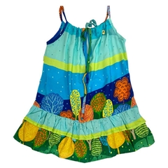 Vestido Infantil Feminino Floresta Precoce