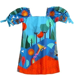 Vestido Infantil Feminino Liberdade Criativa - Marca Precoce - Frente