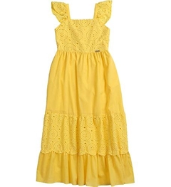 Vestido Infantil Feminino Longo Yellow - Marca Precoce - Frente