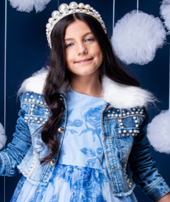 Jaqueta Infantil Feminina Jeans Fashionist - comprar online
