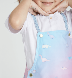 Vestido Infantil Feminino Jumper Dino Girl - Marca Alphabeto - Detalhe 
