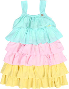 Vestido Infantil Feminino Candy Color