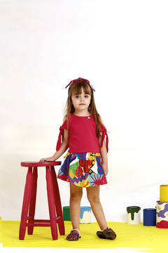 Conjunto Infantil Feminino Pink Brincando com as Formas - Marca Precoce - Pose