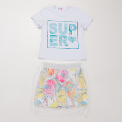 Conjunto Infantil Feminino Super Juice - Marca Mylu - Frente