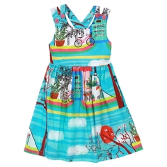 Vestido Infantil Feminino Mini Lojinha - Marca Precoce - Frente