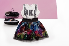 Conjunto Infantil Feminino OK - Marca Mylu - Frente