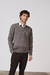 Sweater escote V gris en internet