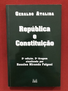 Livro - República E Constutuição - Geraldo Ataliba - Malheir