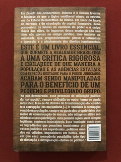 Livro - Estado Pós-Democrático - Rubens R. R. Casara - Seminovo - comprar online